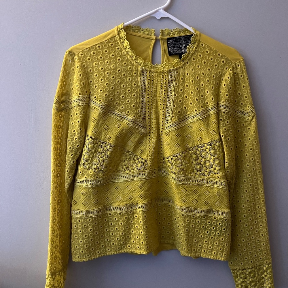 Anthropologie James Coviello Burnham Lace Top